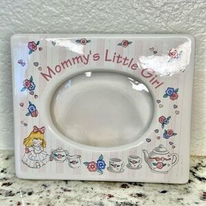 Russ Berrie & Co‎ Mommy’s Little Girl Ceramic Picture Frame Vintage #15960 baby